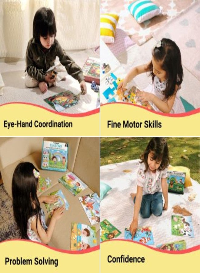 WONDRBOX Kids Puzzles, Animal and Birds Jigsaw for Ages 3-5 Years, Set of 4-48 Pcs (Multicolor, Size 30X22 CM) - Image 4